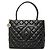 Timeless Chanel Matelassé Coco Mark Reissue Tote Bag Schwarz