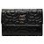 Chanel Coco Mark Camellia Visitenkartenetui Schwarz