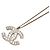 Collana con ciondolo a catena Chanel Coco Mark Bijou D'oro