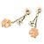 Pendientes de botón Chanel Coco Mark Camellia Gold Dorado