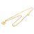 Collana con ciondolo a catena vintage Chanel Coco Mark D'oro - vista 4