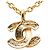 Collana con ciondolo a catena vintage Chanel Coco Mark D'oro - vista 5