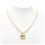 Collana con ciondolo a catena vintage Chanel Coco Mark D'oro - vista 8