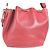 Market Hermès Hermes Vintage Red Courchevel Leather Drawstring Shoulder Bag - view 2
