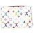 Louis Vuitton Monogram Multicolore Bi-fold Wallet Pink White - view 6