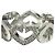 Anello Cartier C Heart in oro 18K e diamanti Argento