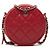 Borsa a tracolla Chanel Matelassé Coco Mark con catena Rosso