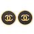 Timeless Orecchini a clip Chanel Vintage Coco Mark Nero