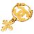 Spilla Chanel Vintage Coco Mark D'oro - vista 2