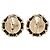 Orecchini a clip Chanel Coco Mark Chain Nero - vista 2