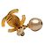 Chanel Coco Mark Turnlock Clip-Ohrringe Golden - Ansicht 3