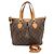 Borsa Louis Vuitton Monogram Palermo PM Marrone Monogramma - vista 2