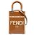 Borsa a mano Fendi Sunshine Shopper Mini Marrone Crudo