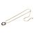 Collana con pendente a specchio Chanel Coco Mark LA PAUSA D'oro Blu navy - vista 3