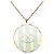 Collar Chanel Coco Mark Icon Border Azul Dorado - vista 2