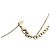 Collar Chanel Coco Mark Icon Border Azul Dorado - vista 4
