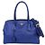 Sac à main 2-Way en cuir bleu Prada