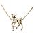 Chanel Coco Mark Halskette mit Bambi-Rehmotiv Golden - Ansicht 2