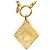 Collana con ciondolo Chanel Coco Mark Rhombus Rogue con catena D'oro - vista 2