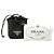 Bolsa Pouch com cordão e placa de logo Triangle Prada Preto - vista 6
