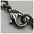 Pendente Cuore CC Chanel in resina impreziosita da metallo e cristalli 60 cm Argento - vista 4