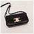 Céline Borsa a tracolla Celine Triomphe in pelle di vitello liscia nera Nero - vista 7