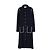 Thom Browne Abito Camicia Lungo in Lana Blu Navy Blu scuro