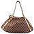 Gucci Schultertasche aus Monogramm-Canvas Braun Beige