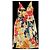 Abito in seta D&G stampa floreale multicolore Nero Rosso Arancione Giallo - vista 2