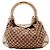 Borsa Hobo Gucci in tela monogram Marrone Beige