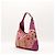 Borsa hobo Gucci con stampa floreale Rosa D'oro Porpora - vista 4