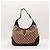 Borsa Hobo Gucci Jackie Monogram Canvas Marrone Beige - vista 3