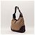 Borsa Hobo Gucci Jackie Monogram Canvas Marrone Beige - vista 4