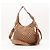 Bamboo Borsa Hobo Gucci in tela monogram con nappina in bambù Marrone - vista 3