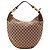 Borsa Hobo Gucci in tela monogramma Marrone