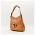 Borsa Hobo Gucci Horsebit in pelle bronzo metallizzato - vista 2