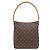 Borsa a tracolla Louis Vuitton Looping GM Monogram Marrone Monogramma