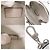 Accessorio Portachiavi Gucci GG Embossed Argento - vista 5