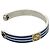 Bracciale Gucci x Adidas Argento Blu Giallo - vista 3