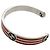 Bracciale rigido Gucci x Adidas Silver Nero Argento Arancione - vista 4