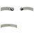 Bracciale rigido Gucci x Adidas Silver Nero Argento Arancione - vista 5