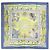 Hermès Foulard Hermes Carre 90 LA VIE DU GRAND NORD Blu Giallo Blu chiaro - vista 3