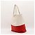 Borsa Tote Colorblock Miu Miu Bianco Rosso - vista 2