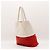Borsa Tote Colorblock Miu Miu Bianco Rosso - vista 4
