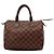 Borsa a mano Louis Vuitton Speedy 30 Damier Ebene Canvas Marrone