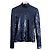 Christian Dior x Raf Simons Pre-Fall 2015 Pailletten-Top Dunkelblau - Ansicht 3