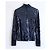 Christian Dior x Raf Simons Pre-Fall 2015 Pailletten-Top Dunkelblau - Ansicht 7