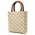 Céline Sac à main Celine Triomphe Mini Vertical Cabas Marron Blanc - vue 2