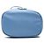 Pouch a mano Prada in Tessuto con placca logo triangolare Blu - vista 3