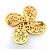 Spilla Chanel 95A Coco Mark Gold Flower D'oro - vista 2